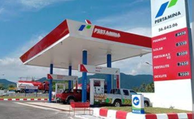 Ilustrasi SPBU Pertamina. [Int]